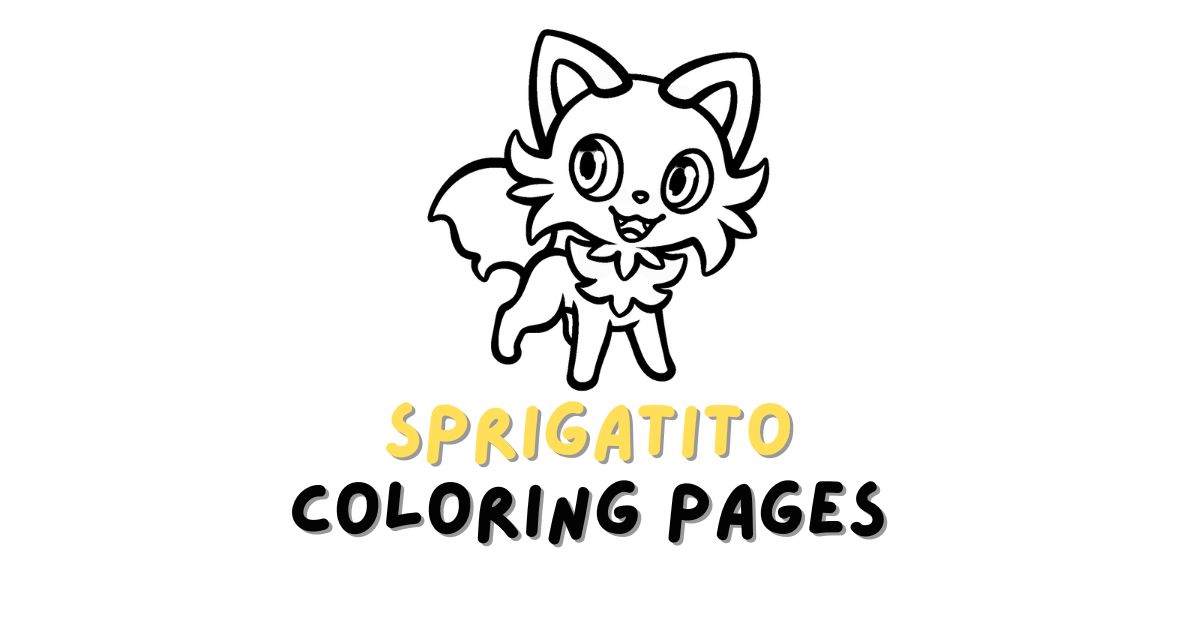 Sprigatito Coloring Pages: Free PDF Printables