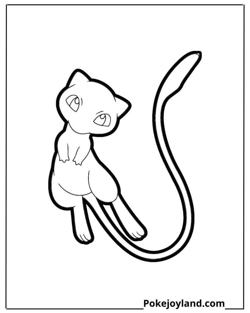 Pokemon Mew Coloring Page