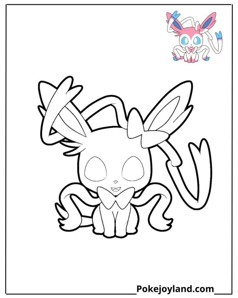 Baby Sylveon Coloring Page