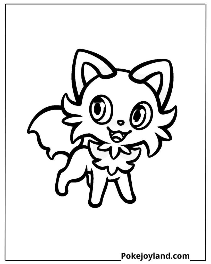 Sprigatito coloring page