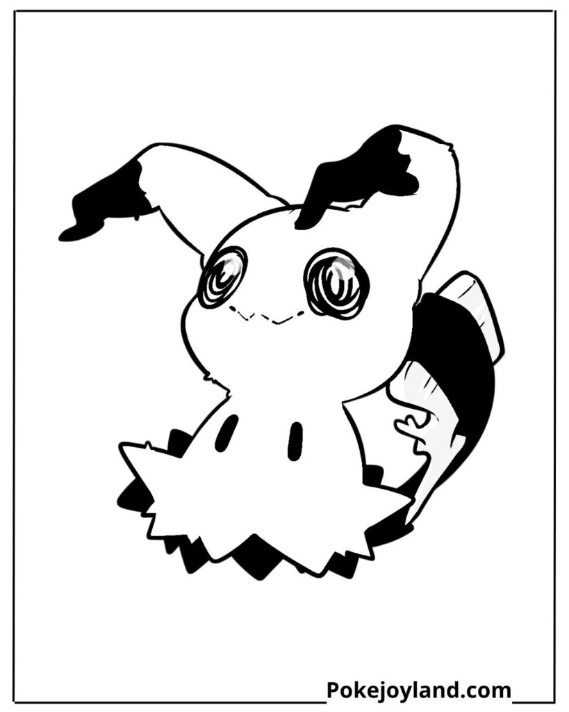 Pokemon Mimikyu Coloring Page