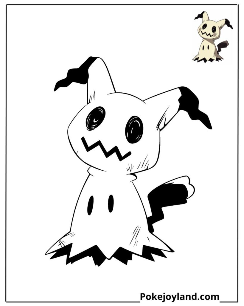 Mimikyu coloring page