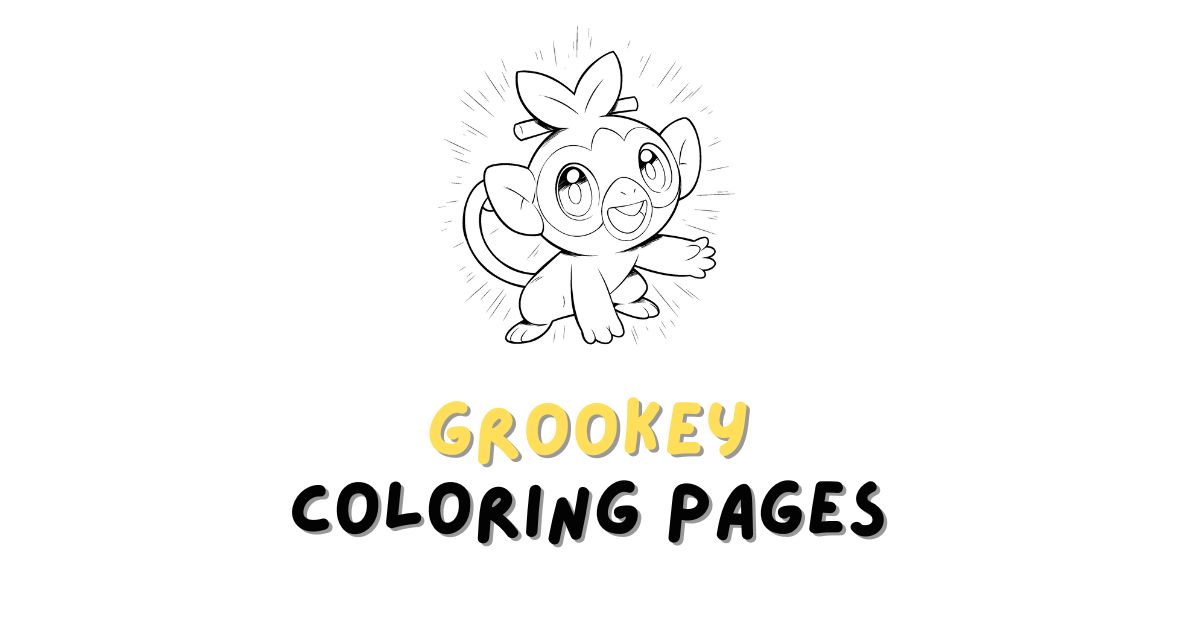 Grookey Coloring Pages: Free PDF Printables