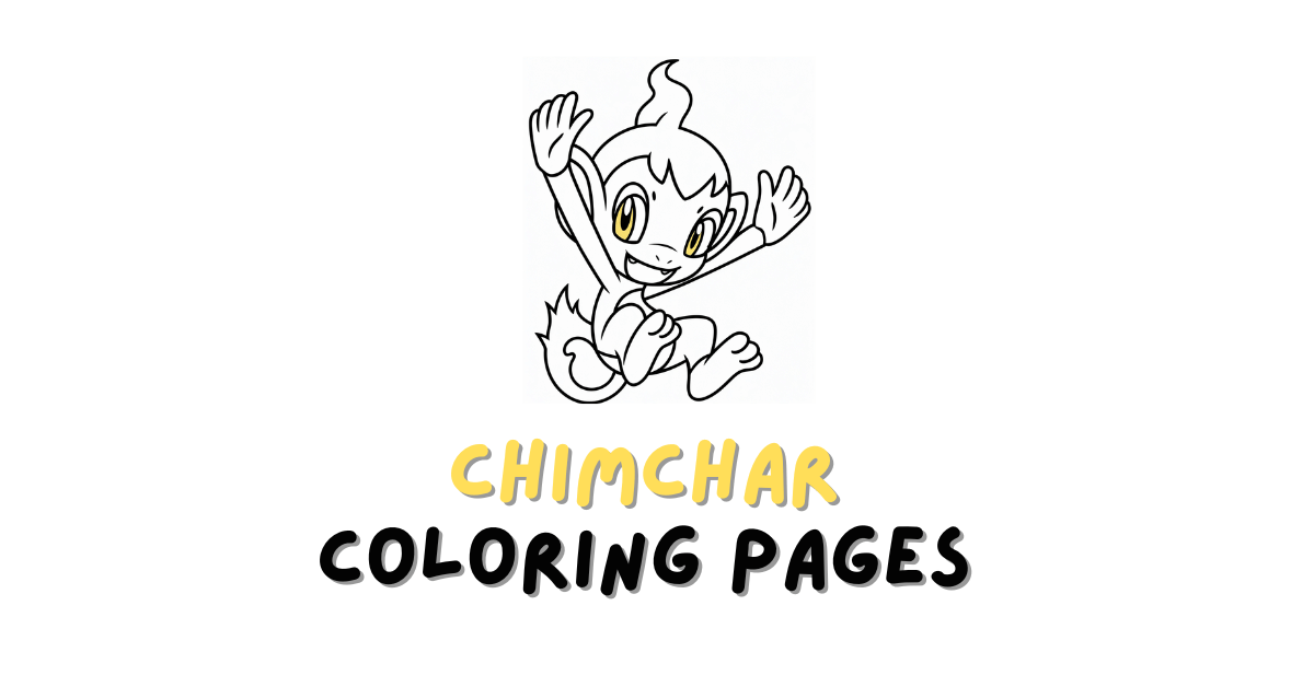 Chimchar Coloring Pages: Free PDF Printables