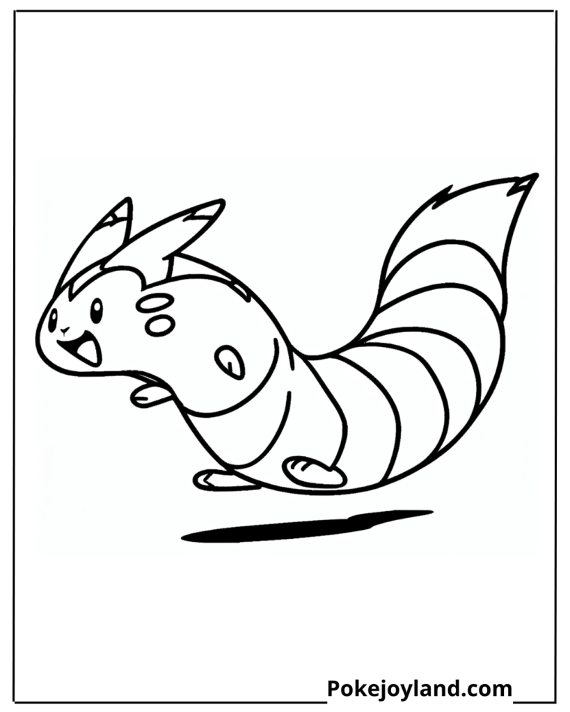 Furret Coloring Page