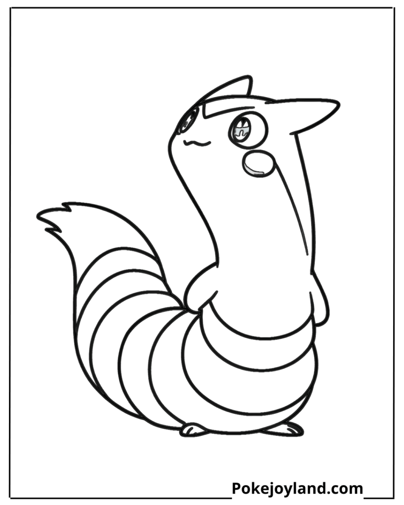 Furret Coloring Page