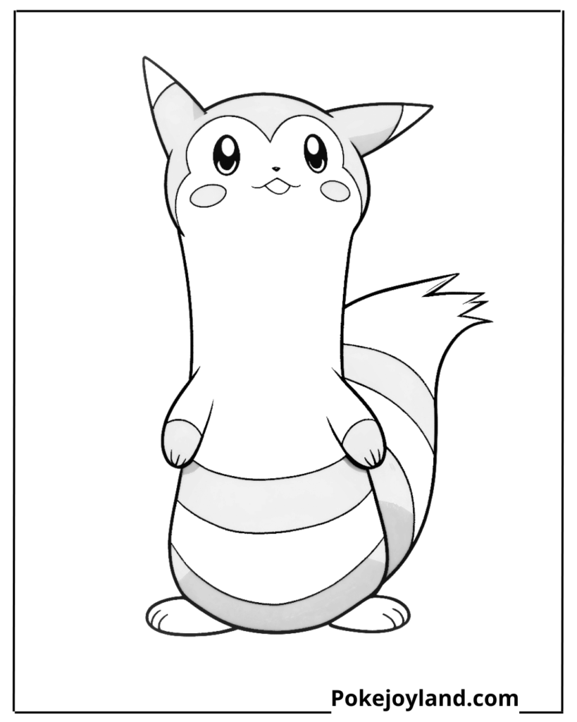 Furret Coloring Page