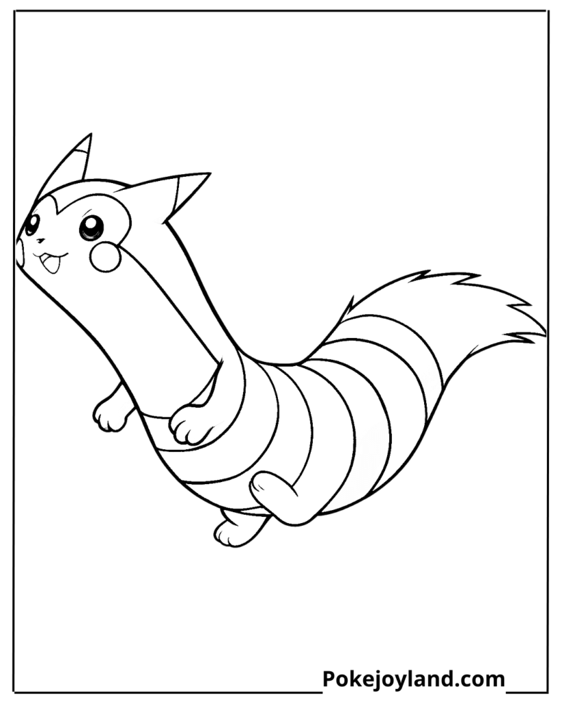 Furret Coloring Page