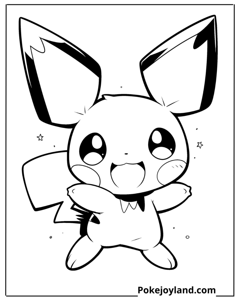 Pichu Coloring Page