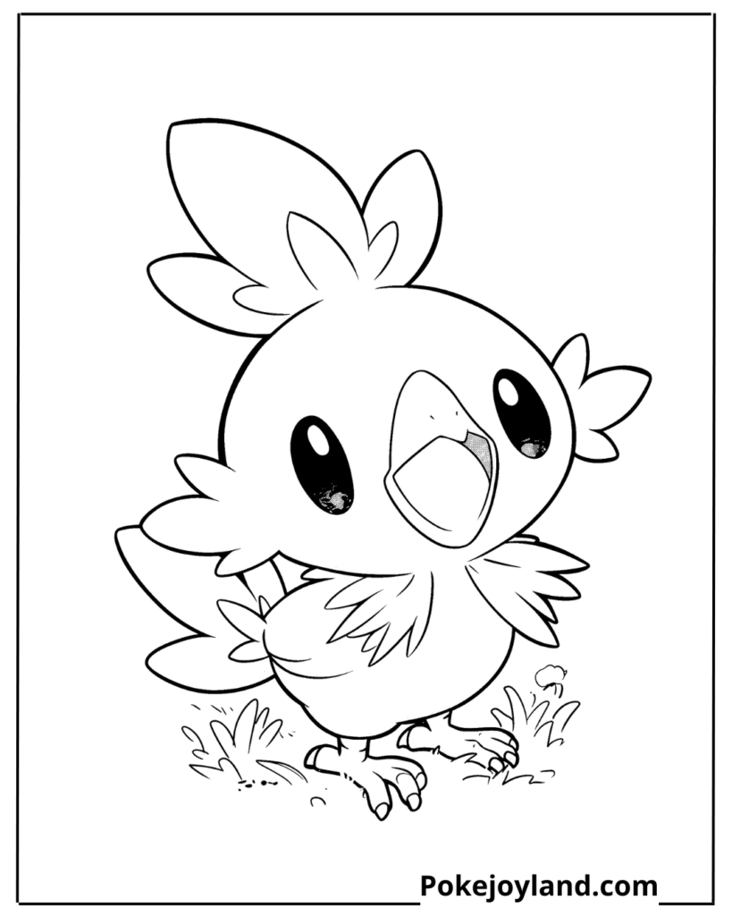 Torchic Coloring Page